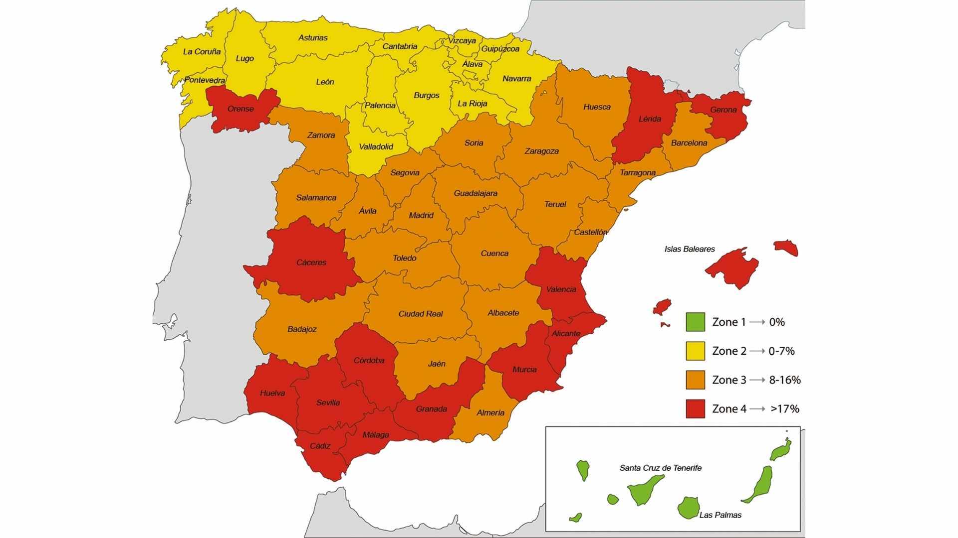 mapa de prevalencia de leishmaniasis en España Patitasco